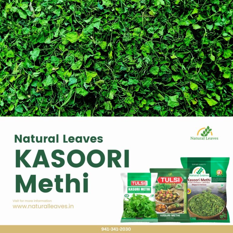 Natural Leaves Kasoori Methi (Kasuri Methi) Dry Fenugreek Leaves