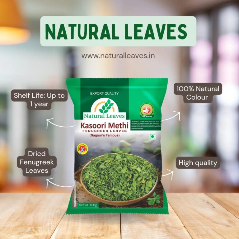 Natural Leaves Kasoori Methi (Kasuri Methi) Dry Fenugreek Leaves