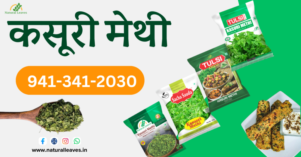 Kasuri Methi Natural Leaves Poster