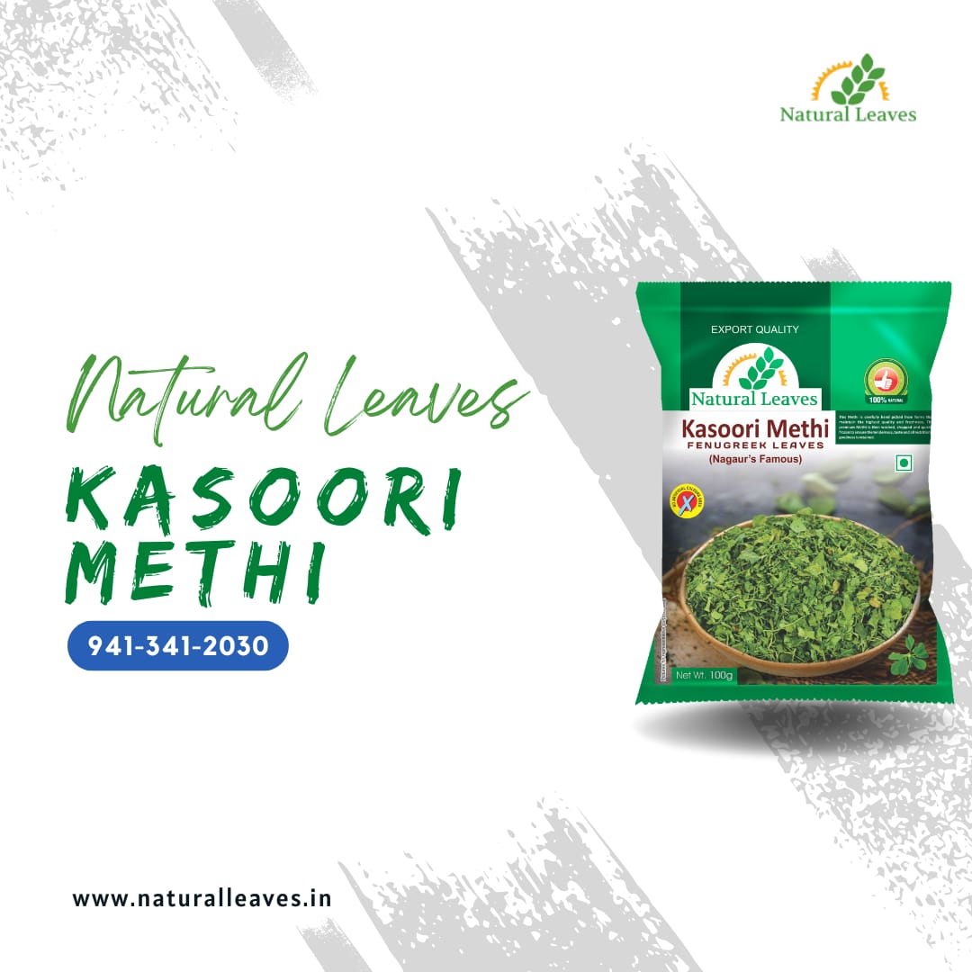 Natural Leaves Kasoori Methi (Kasuri Methi) Dry Fenugreek Leaves