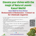 Natural Leaves Kasuri Methi Poster